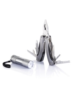 Sæt med multiværktøj og lommelygte 2