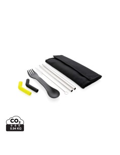 Tierra - sæt med 2 dele, sugerør og bestik