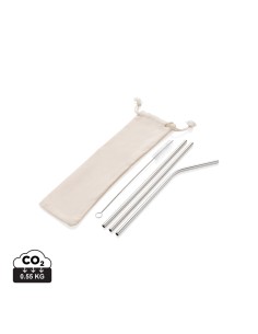 Genanvendeligt 3 dele sugerør i rustfrit stål