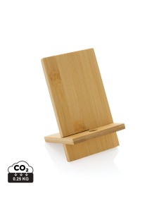 Bambus telefonstativ i kraft æske