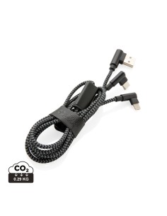Swiss Peak luksus 3 i 1 kabel, sort