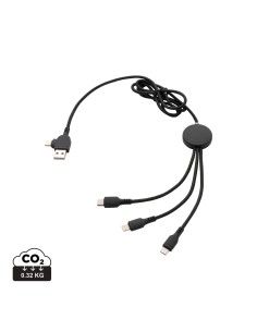 6 i 1 kabel med lys logo