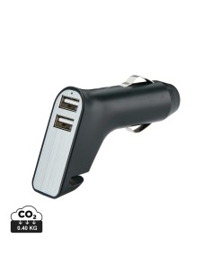 Biloplader med to udgange samt seleskærer og rudeknuser