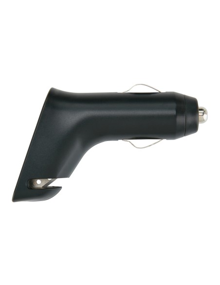 Biloplader med to udgange samt seleskærer og rudeknuser