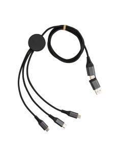 Terra, RCS genanvendt aluminium. 120 cm, 6 i 1 kabel. 2