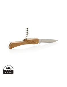 Trækniv med flaskeåbner