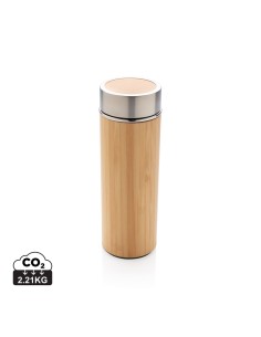 Leakproof bambus vakuum flaske