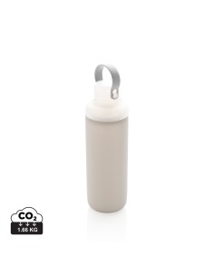 Glas vandflaske med silikone beskyttelse