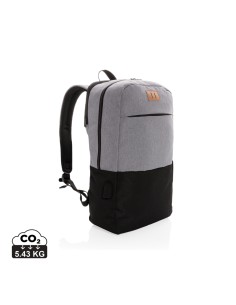 Moderne 15.6" USB & RFID laptop taske, PVC fri.