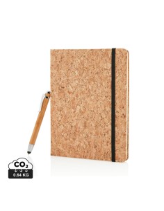 A5 notesbog med bambus styluspen