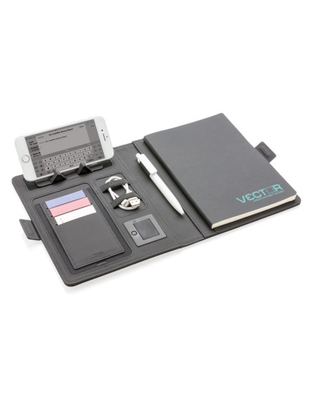 Air notesbog cover i  A5-format med trådløs opladning