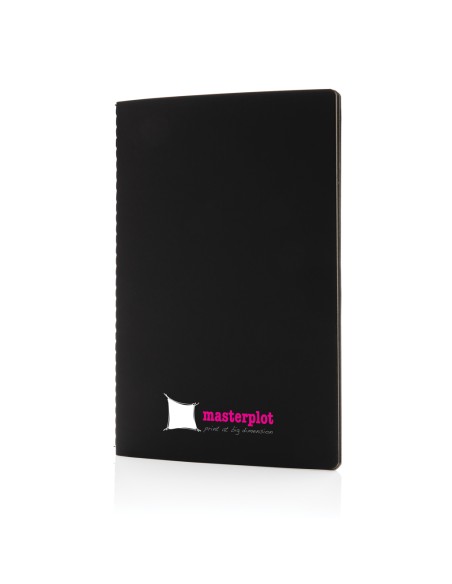 Soft cover PU notesbog med farvet kant