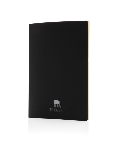 Soft cover PU notesbog med farvet kant