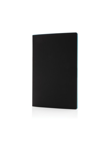 Soft cover PU notesbog med farvet kant