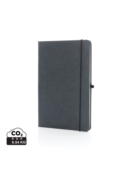 A5 hardcover notesbog i genbrugs læder