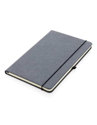 A5 hardcover notesbog i genbrugs læder
