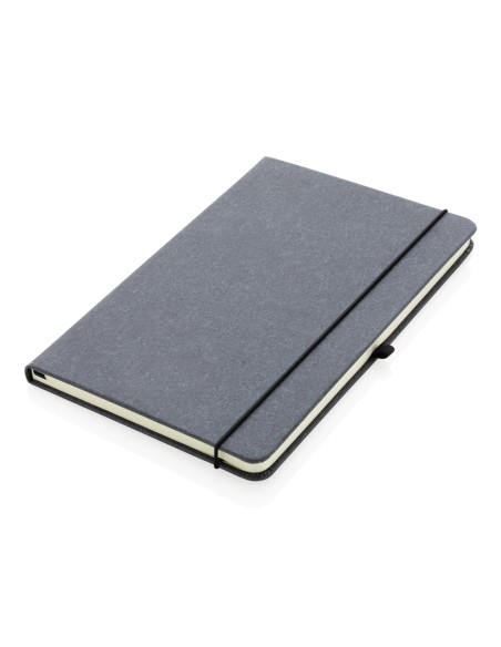 A5 hardcover notesbog i genbrugs læder