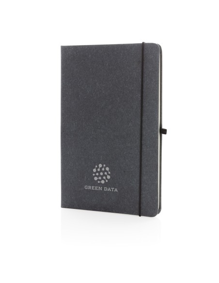 A5 hardcover notesbog i genbrugs læder