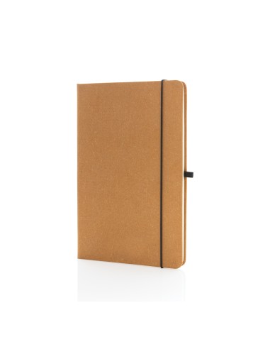 A5 hardcover notesbog i genbrugs læder