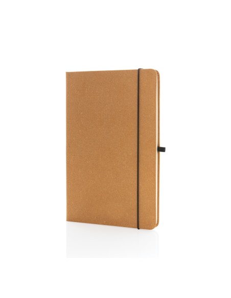 A5 hardcover notesbog i genbrugs læder