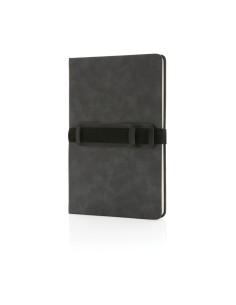 Luksus A5 hardcover PU notesbog med telefon og penne holder. 2