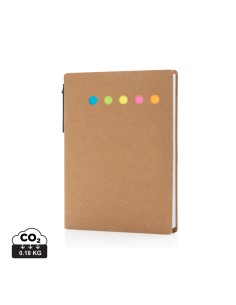 Kraft sticky notes hæfte i A6 med pen