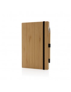 Bambus notesbog og evigheds blyant sæt 2