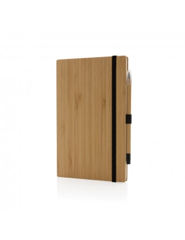 Bambus notesbog og evigheds blyant sæt