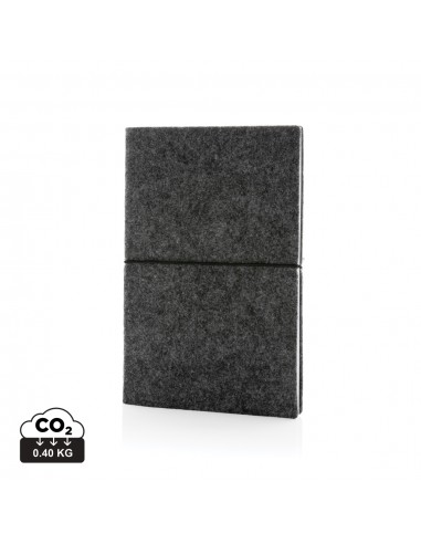 GRS-certificeret A5 softcover-notesbog med genbrugsfilt