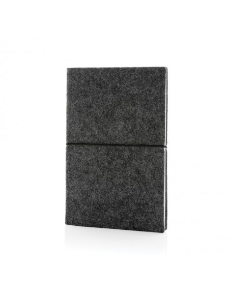 GRS-certificeret A5 softcover-notesbog med genbrugsfilt