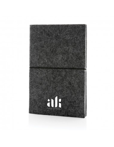 GRS-certificeret A5 softcover-notesbog med genbrugsfilt