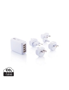 Rejsestik med 4 USB porte