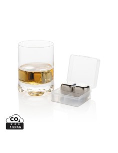 Genanvendelige rustfrit stål isterninger, 4 stk.