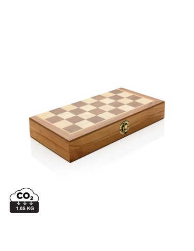 Luksus foldbar træ skak sæt