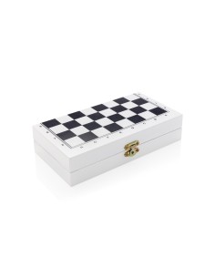 Luksus 3 i 1 spilsæt i træ æske 2