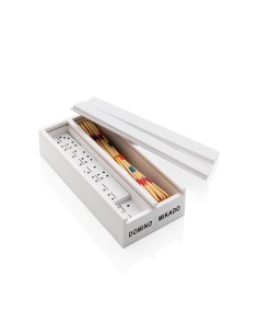 Luksus mikado/domino spil i træ æske 2