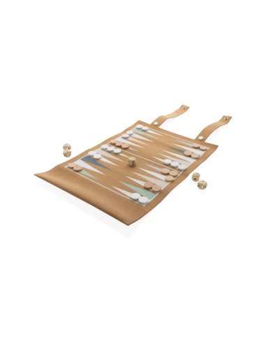 Britton kork foldbart backgammon- og dam spil sæt