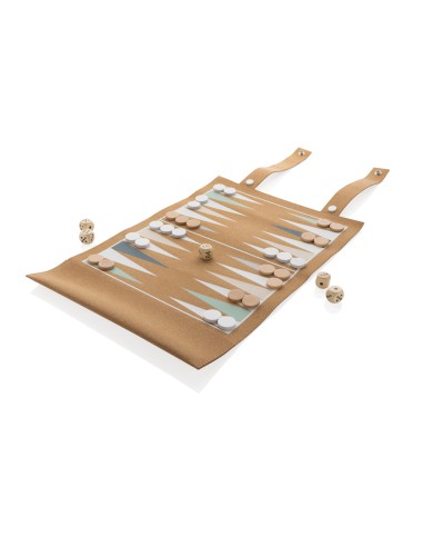 Britton kork foldbart backgammon- og dam spil sæt