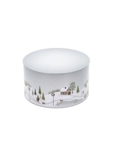 Kagedåsesæt Vinter 22x12/20x10 cm Arctic Ice/Woodrose Metal 2