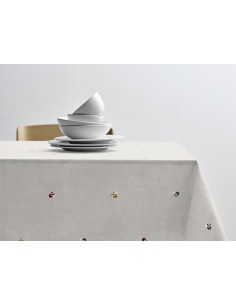 Dug 140x220 Christmas Hearts Embroidery Red