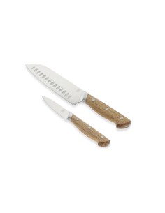 Knivsæt Foresta 2 dele Eg/Rustfrit stål