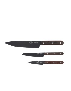 Knivsæt Phenix 3 dele Sort/Træ