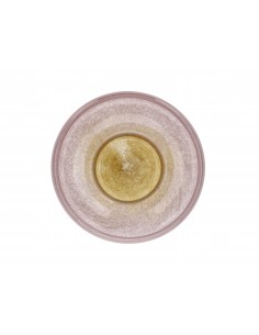 Skål Styles 30 x 13 cm Rosa/Gul Glas 2