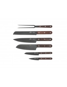 Knivsæt Phenix 6 dele Sort/Træ