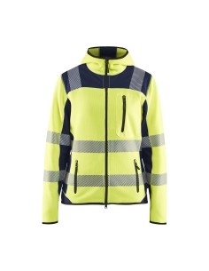 Dame High Vis Strikket Softshell Jakke